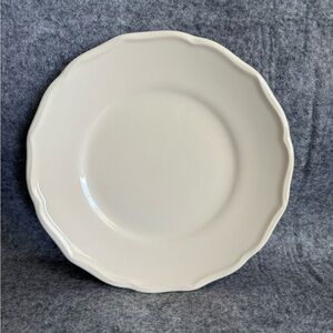 ZARA HOME EARTHENWARE 6.3” SIDE DISH WITH RAISED-DESIGN EDGE - CREAM|2219/206